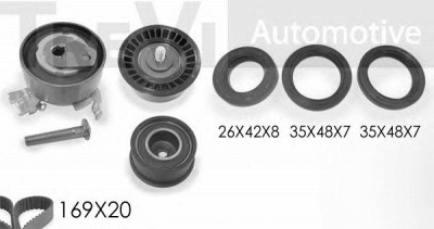 TREVI AUTOMOTIVE kd1167s -  Комплект ремня ГРМ